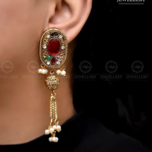Red Stone Earring